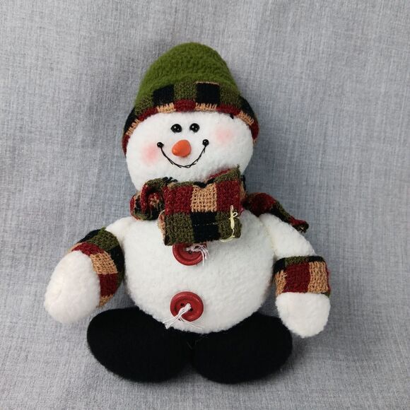 Mountain View Christmas Ornaments Decor Rustic Country Stuffed Santa Snowman - Picture 6 of 10
